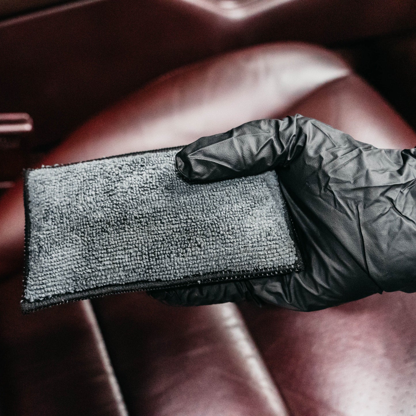 OPTICLE | Dual Scrub Pad: Leather, Vinyl, Plastic & Upholstery (blue or gray)