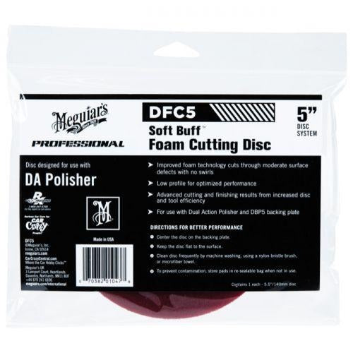 MEGUIAR'S DFC Soft Buff DA Foam Cutting Pad (5 inch)