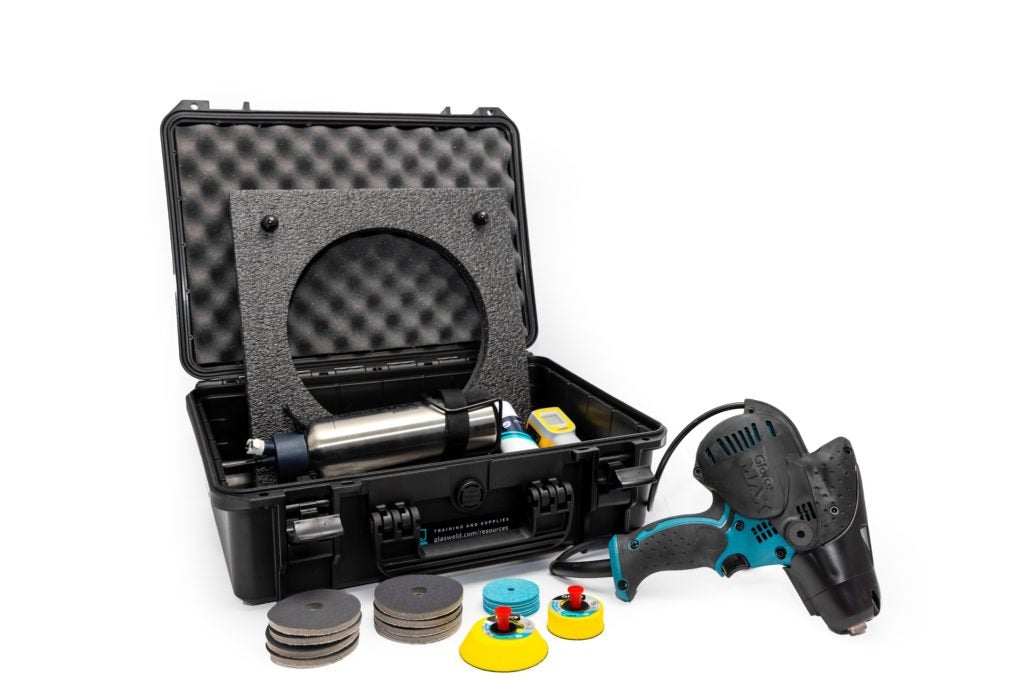 GLASWELD Gforce Max Professional Kit – Advanced Glass Scratch Removal for Shops & Fabricators