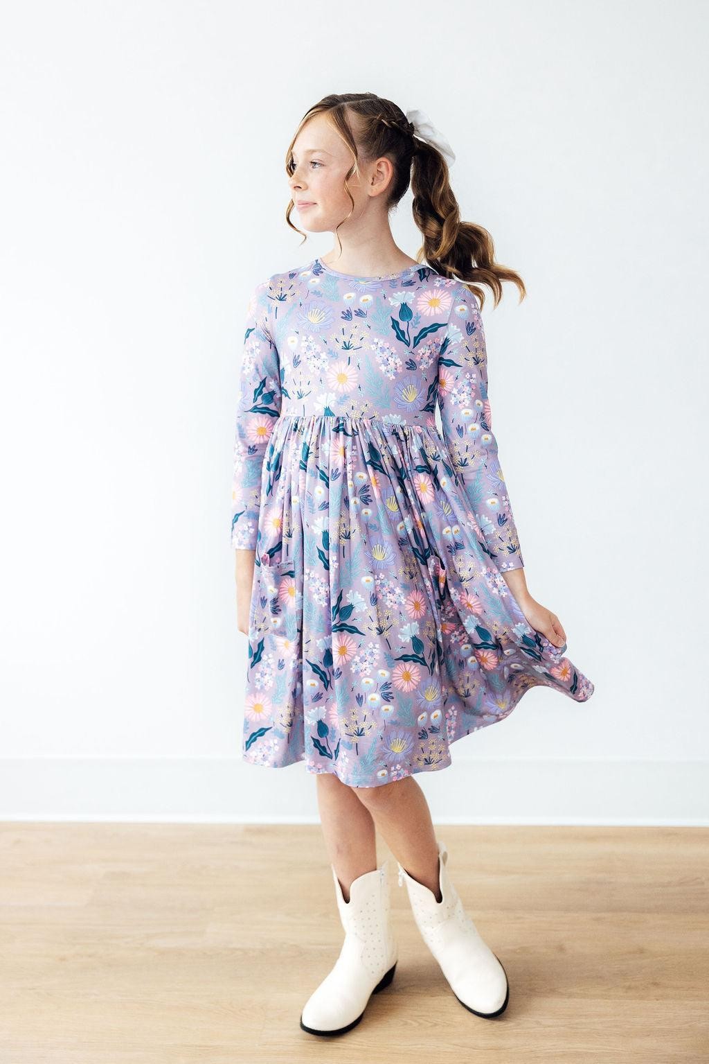 Honeysuckle L/S Pocket Twirl Dress