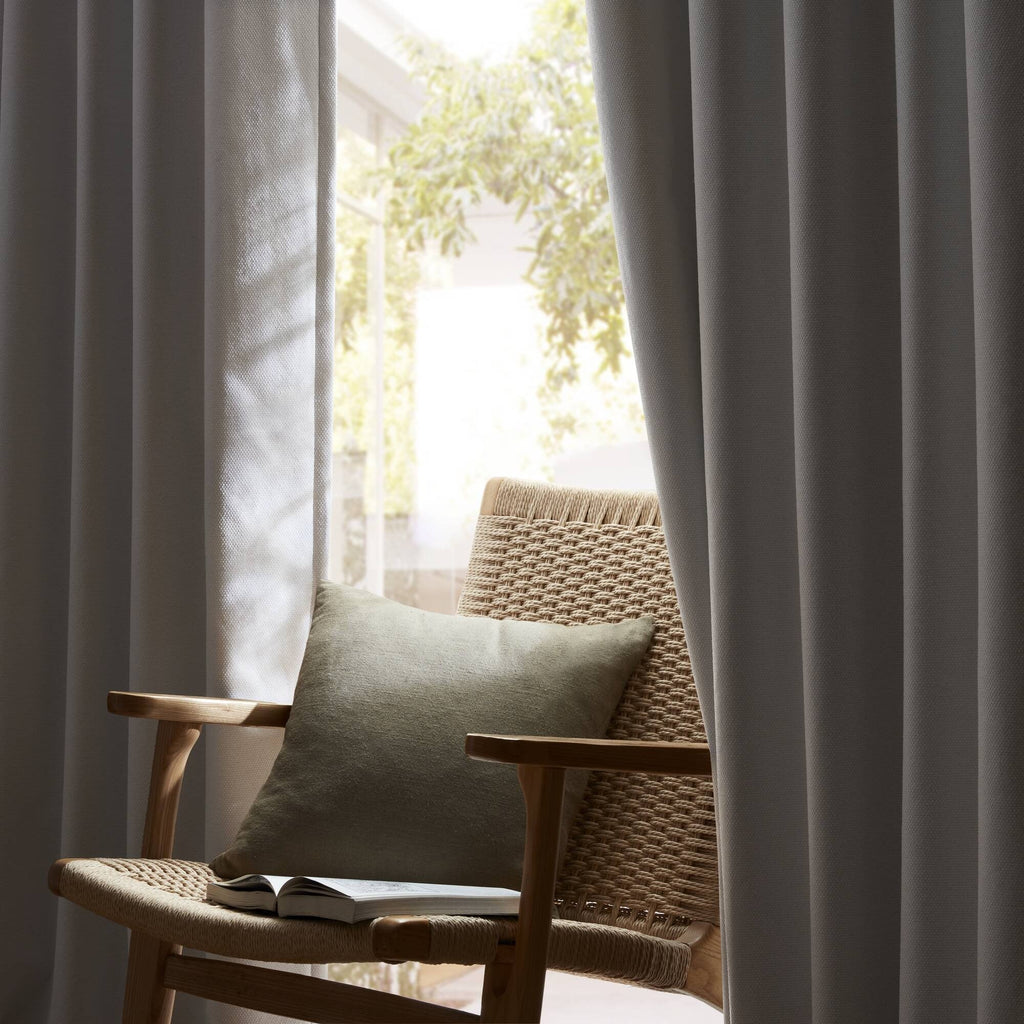Sound Blocking Total Blackout Curtain Panel Pair - White 52" x 84" (Set of 2)