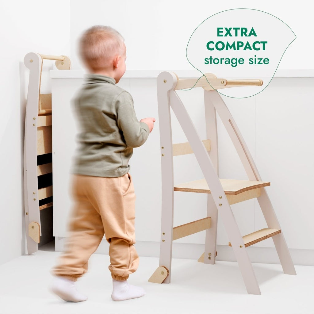Helper Tower: A Multi-functional Foldable Step Stool for Kids
