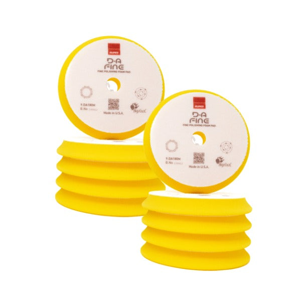 RUPES D-A Fine Yellow Foam Polishing Pad | One-Step Polishing & Finishing Foam Pad