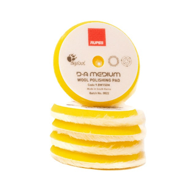 RUPES Yellow DA Medium Polishing Wool Pad