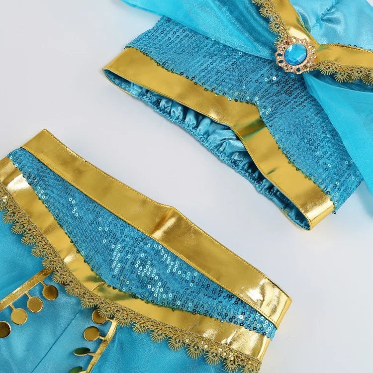 Princess Jasmine Cosplay Dress Up Halloween Costume