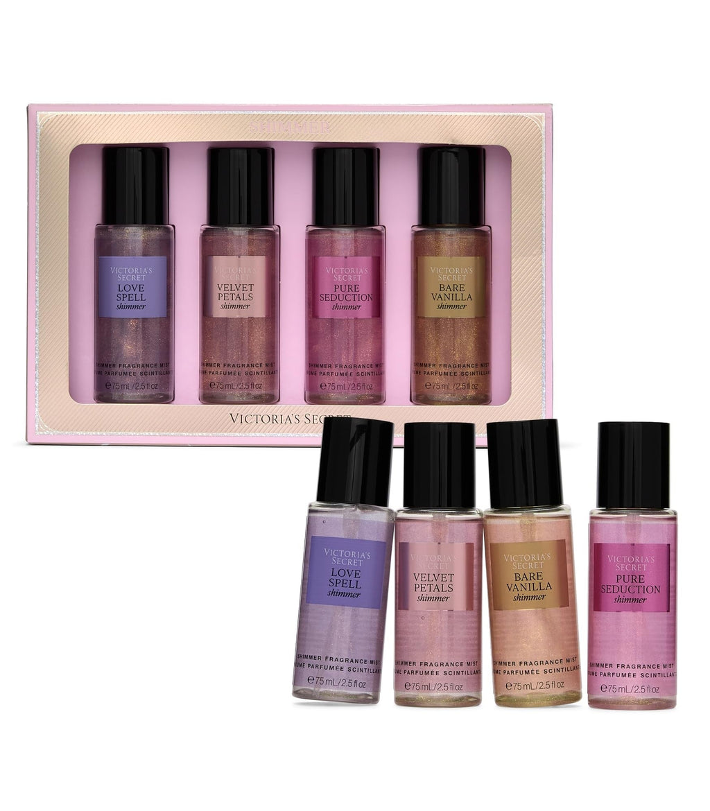 Victoria's Secret Fragrance Mist Collection 4 Piece Mini Mist Gift Set, Assorted Scents, Gift Set Women's