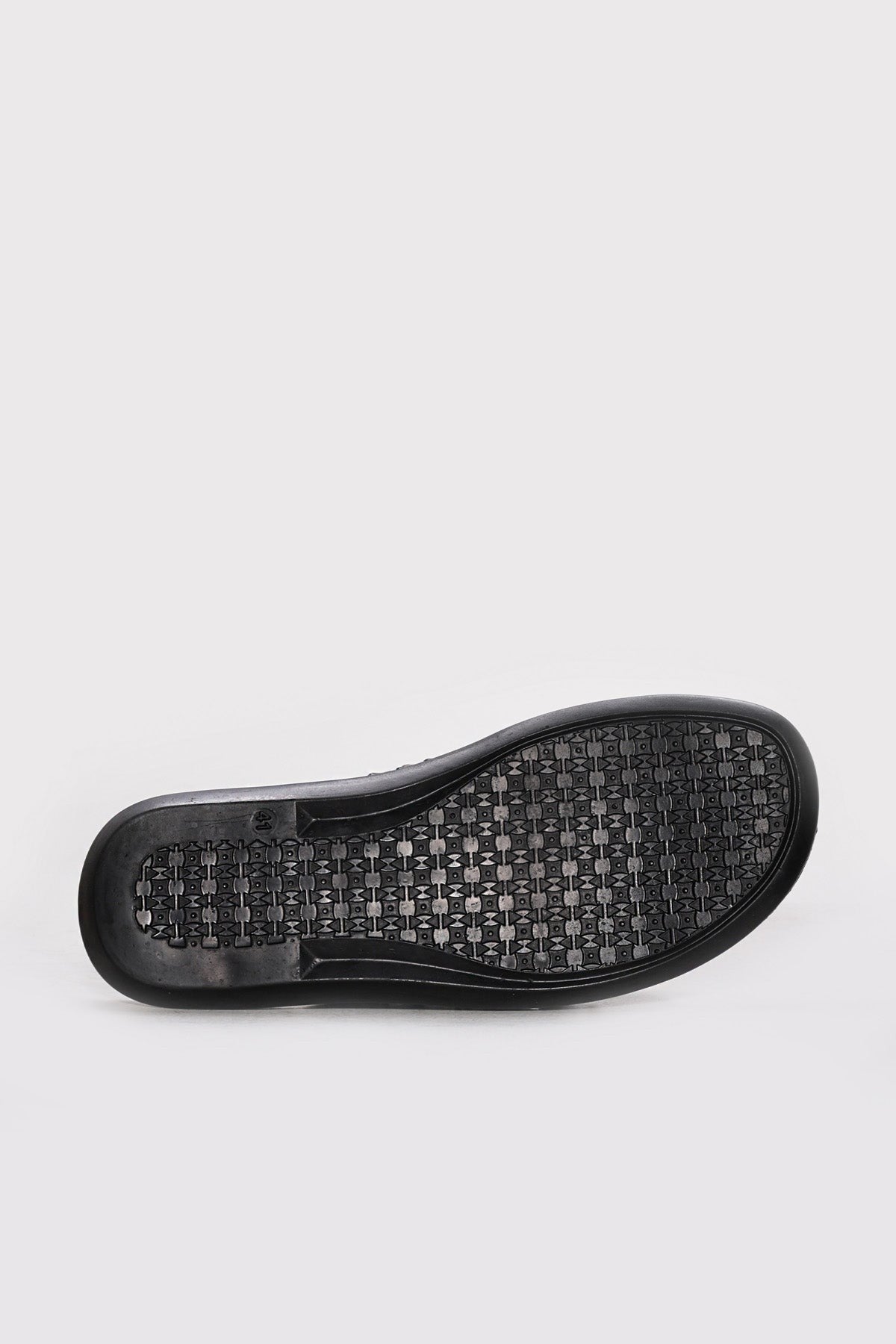 Brown Reptile-Textured Leather Double-Band Slides for Men | Wessi
