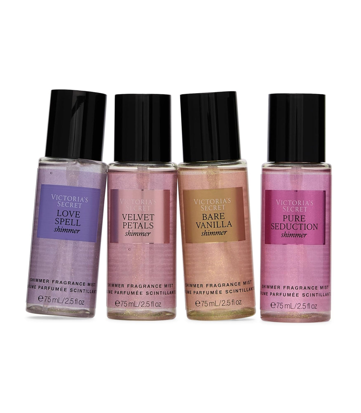 Victoria's Secret Fragrance Mist Collection 4 Piece Mini Mist Gift Set, Assorted Scents, Gift Set Women's