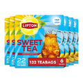 Lipton Southern Sweet Iced Tea Bags – Calorie Free Family Brew for Guilt-Free Afternoon Tea Rituals, 132 Bags