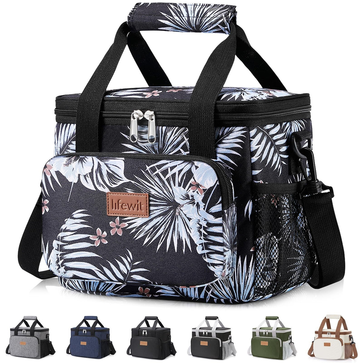 Lifewit Portion-Control Lunch Tote for Wellness Routines – 9L Insulated Bag for Fresh Salads and Snacks