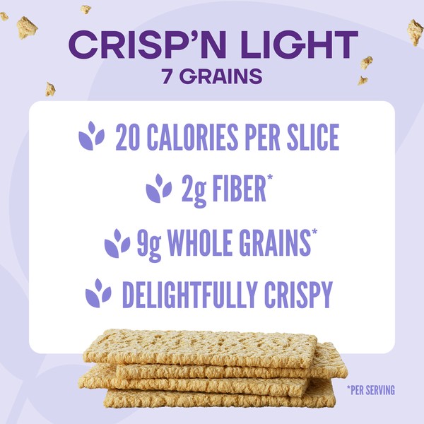 Wasa Crisp'n Light 7 Grains Swedish Style Crispbread Crackers