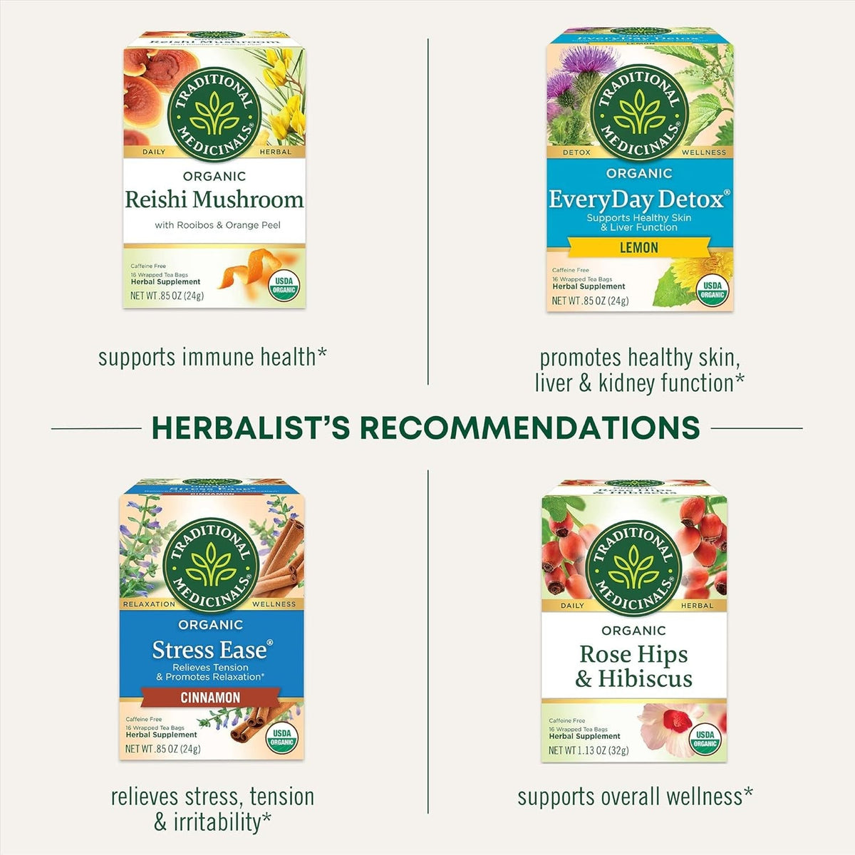Traditional Medicinals Wild-Harvested Nettle Tea – Effortless Caffeine-Free Cup for Restrained Living