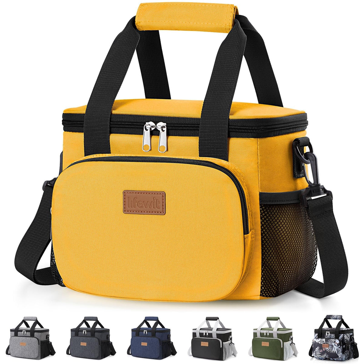 Lifewit Portion-Control Lunch Tote for Wellness Routines – 9L Insulated Bag for Fresh Salads and Snacks