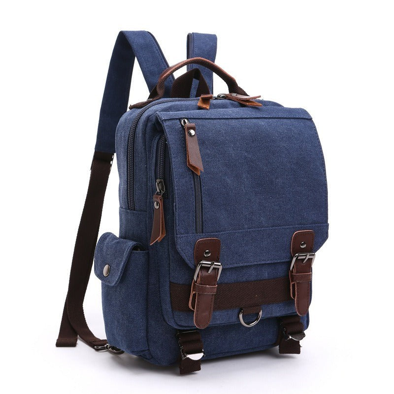 Canvas Backpack Men Travel Back Pack Multifunctional Shoulder Bag Women's Laptop Rucksack School Bags Female Daypack