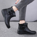 Button Detail Ankle Boots