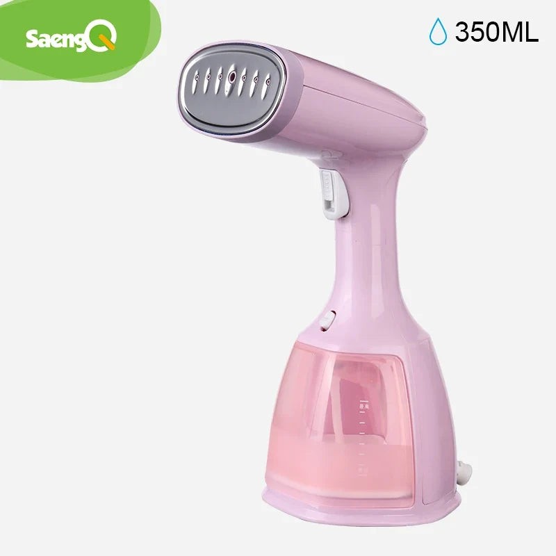 saengQ Steam Iron Garment Steamer Handheld Fabric 1500W Travel Vertical 350ml Mini Portable Home Travelling For Clothes Ironing