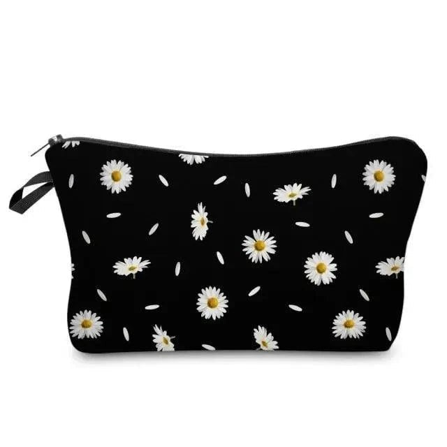 Elegant Multicolor Printed Large Capacity Pencil Case For Students Cute Cartoon Theme Stationary Cosmetic Bag