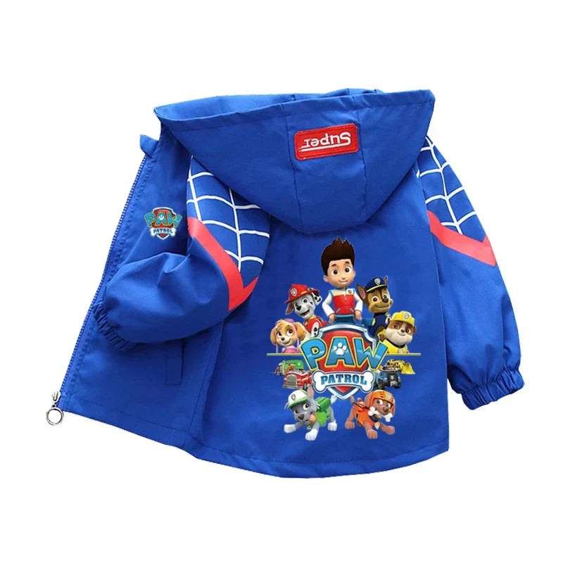 Autumn Children PAW Patrol Hoodie Jacket Coats Baby Girls Boys Cartoon Long Sleeved Zipper Windbreaker Kids Fashion Outerwear