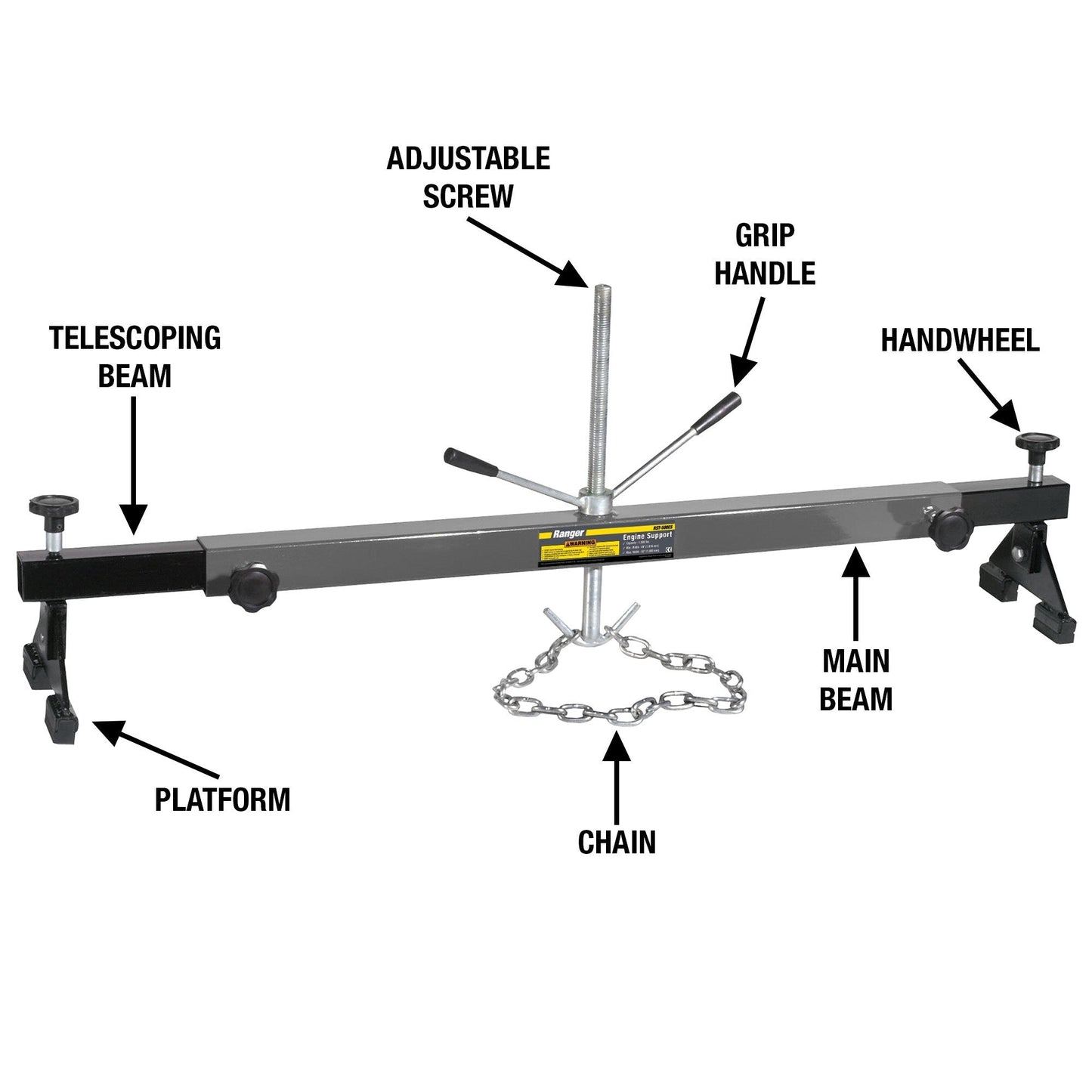 RANGER RST-500ES - 1500lb Capacity Engine Support