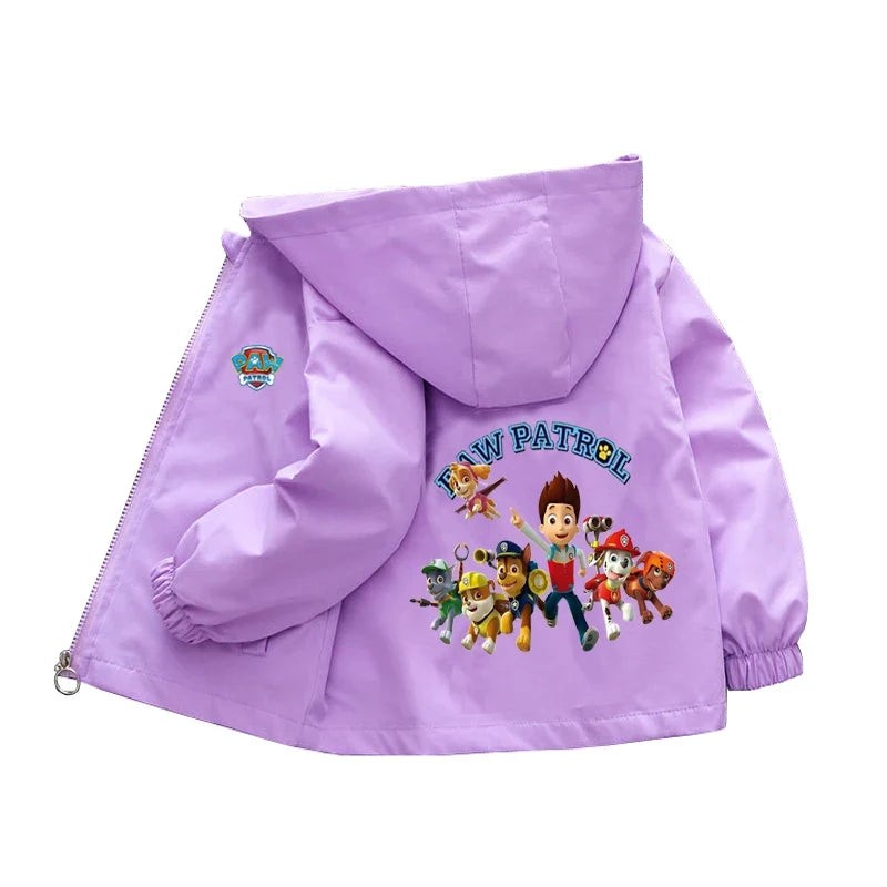 Autumn Children PAW Patrol Hoodie Jacket Coats Baby Girls Boys Cartoon Long Sleeved Zipper Windbreaker Kids Fashion Outerwear