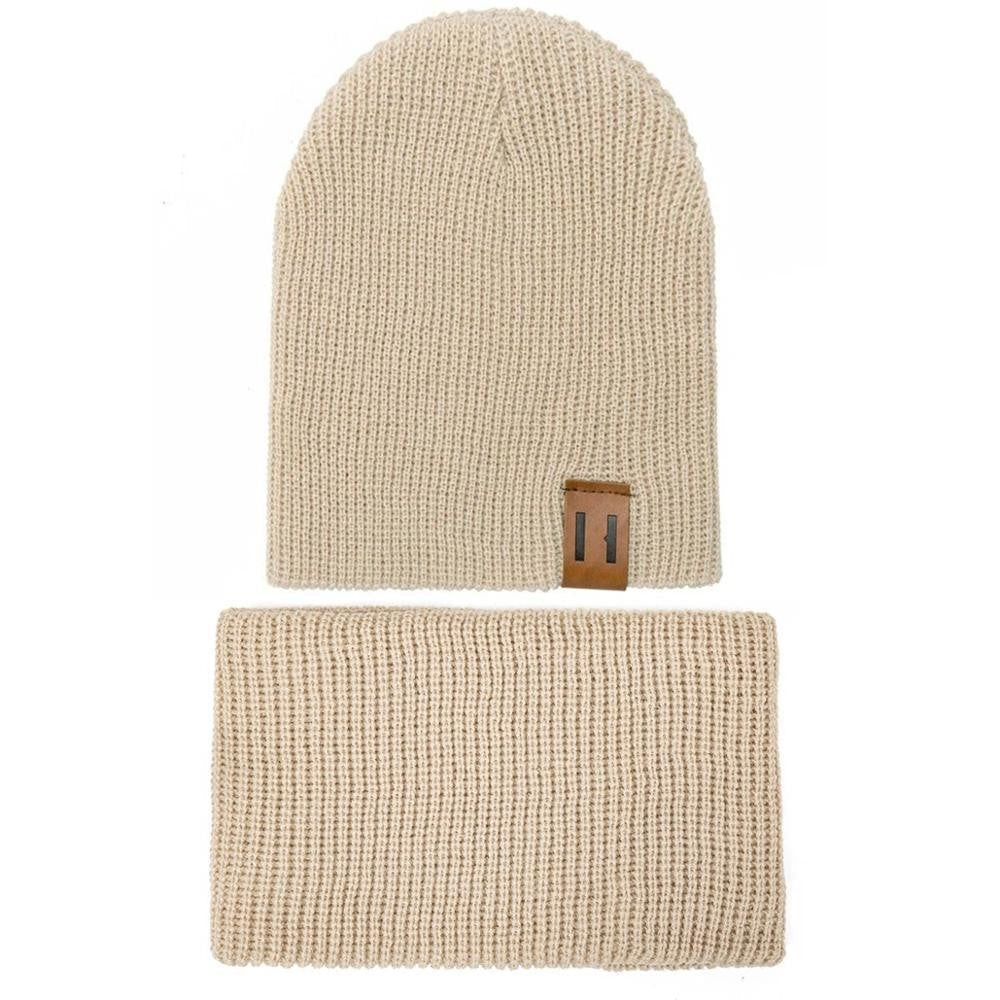 Modern Baby Set Hat Cap and Scrif And Snood Warm Hat Scarf Caps Scarves Knit Hats For Kids