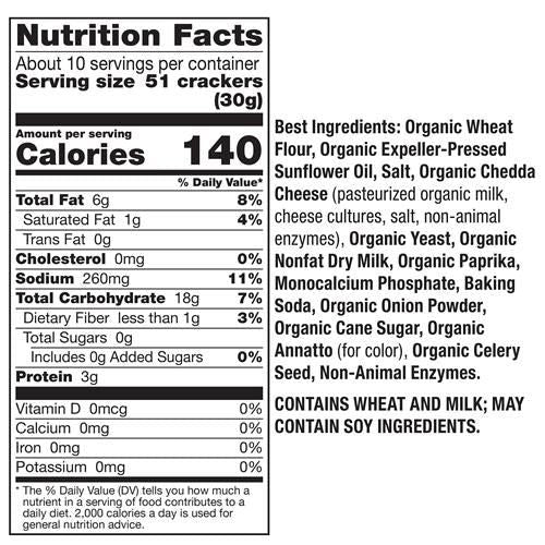 Annies Organic Cheddar Bunnies Original Baked Snack Crackers, 11.25 Oz