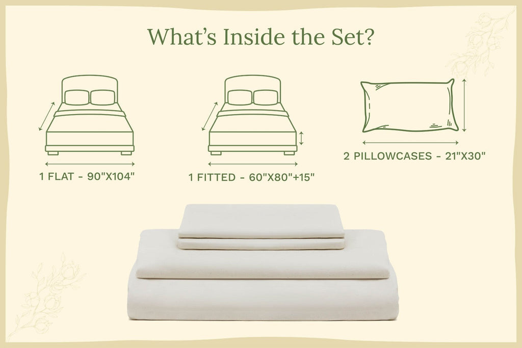 Organic Sateen Bed Sheets Set