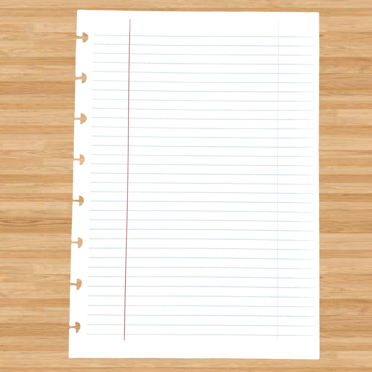 Composition Lined Discbound Notebook Insert - A5 Junior - Lined - Fountain Pen Friendly Paper