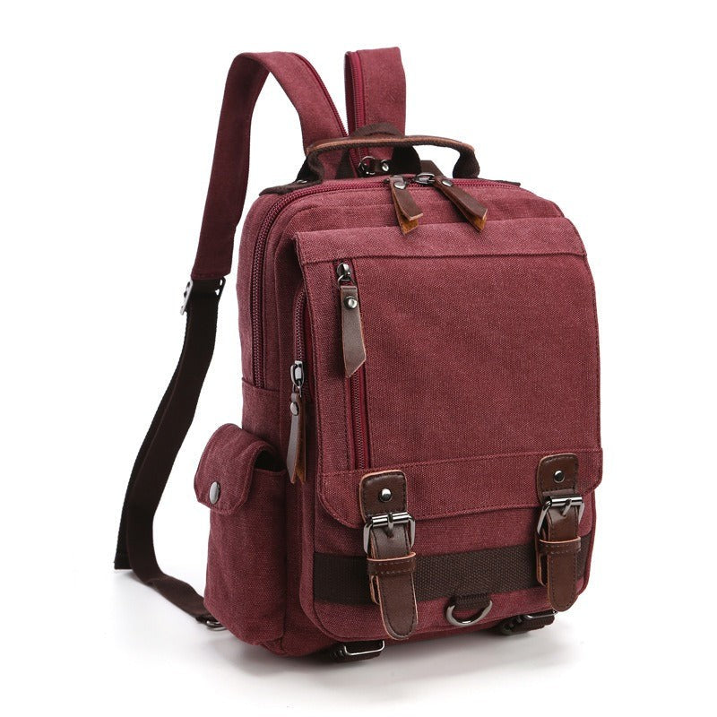 Canvas Backpack Men Travel Back Pack Multifunctional Shoulder Bag Women's Laptop Rucksack School Bags Female Daypack
