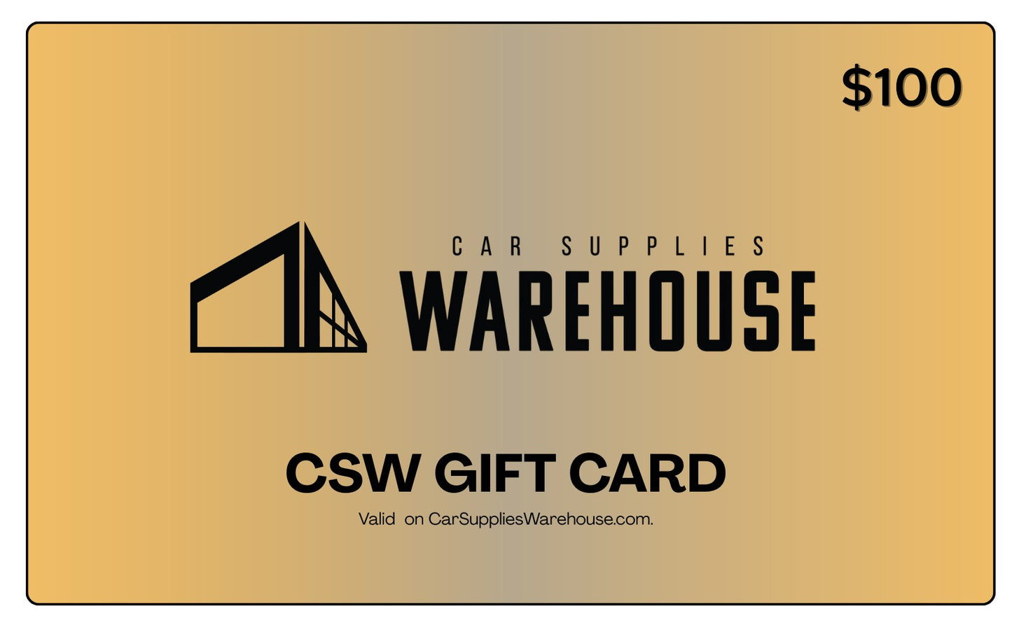 Car Supplies Warehouse Gift Card