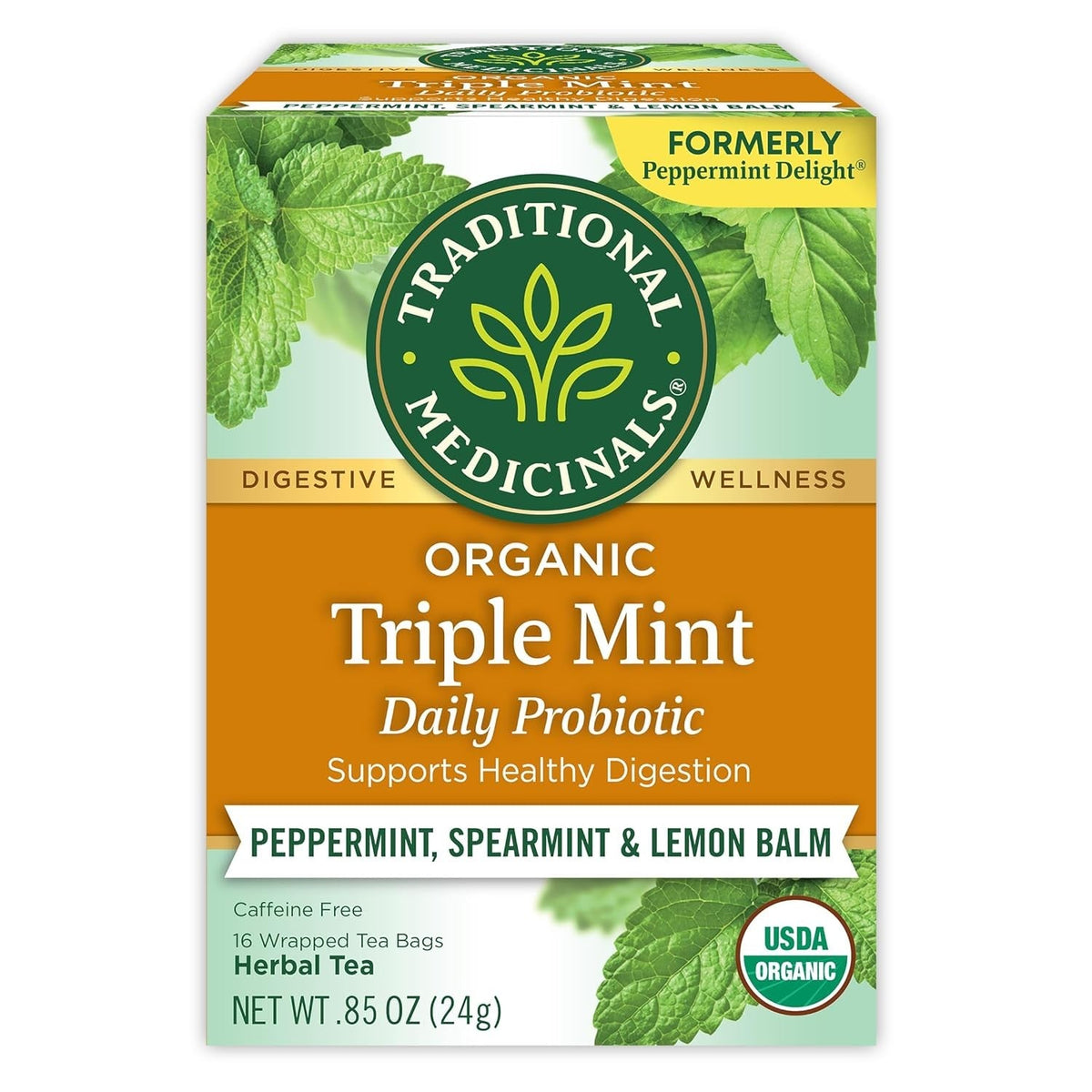 Traditional Medicinals Organic Triple Mint Tea – Cozy Valentine's Day Gift Women's Who Love Herbal Remedies