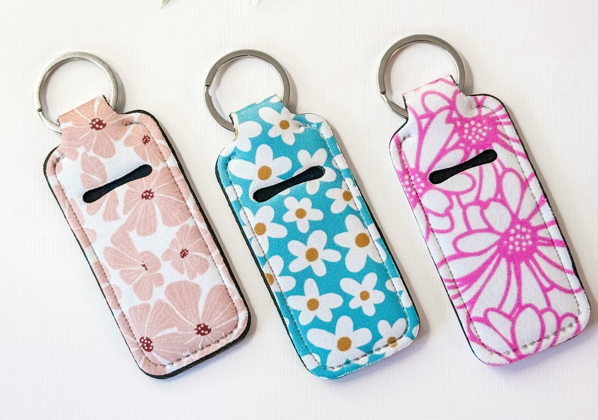 Chapstick Holder Keychains