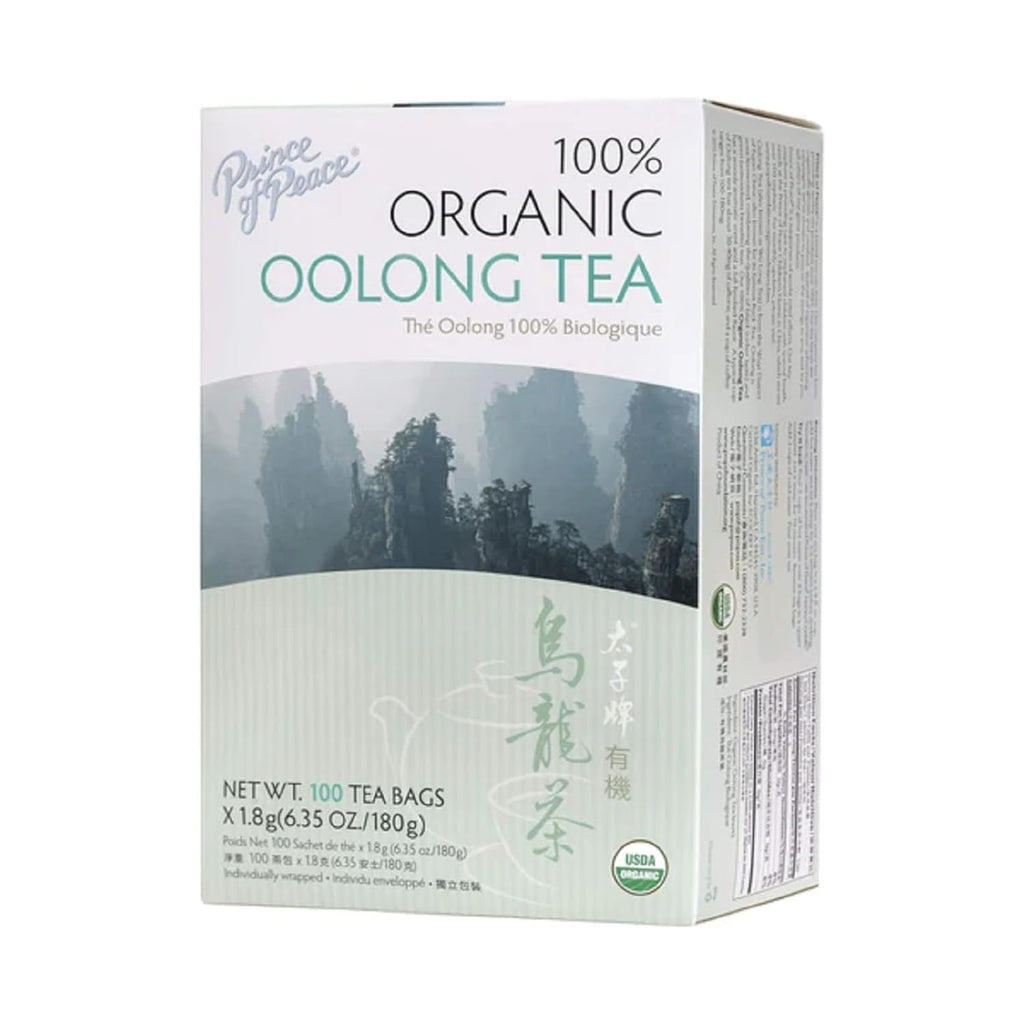 Prince of Peace Organic Oolong Tea, 100 Tea Bags – Gentle Daily Tea for Bath Time Relaxation and Self-Care Routine, Wuyi Fujian Origin