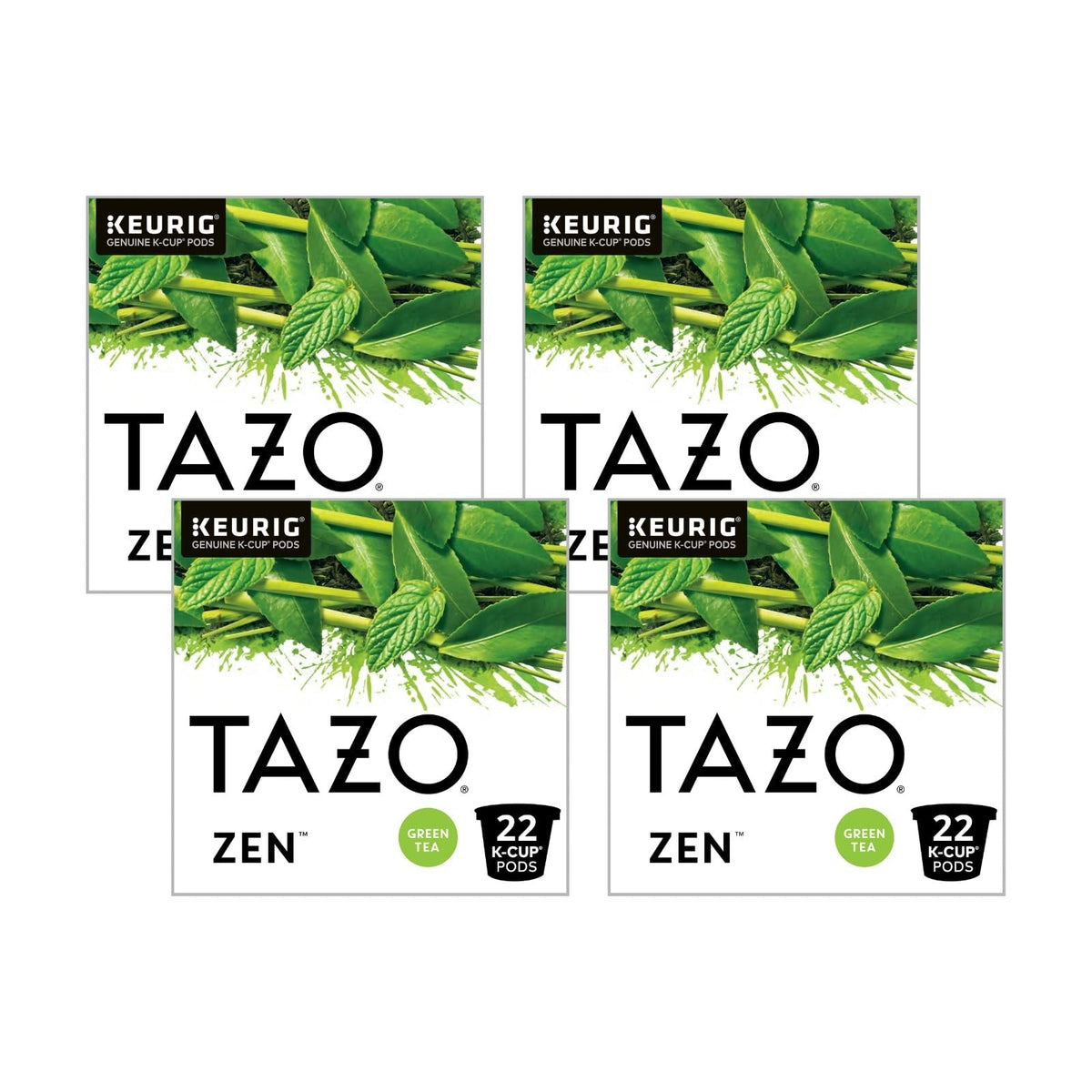 Tazo Organic Zen Green Tea K-Cup Pods – Stress-Relieving Bedtime Tea Ritual for Deeper Evening Calm