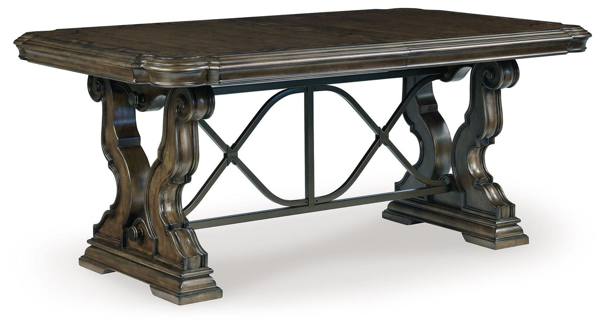 Maylee - Dining Extension Table - Dark Brown