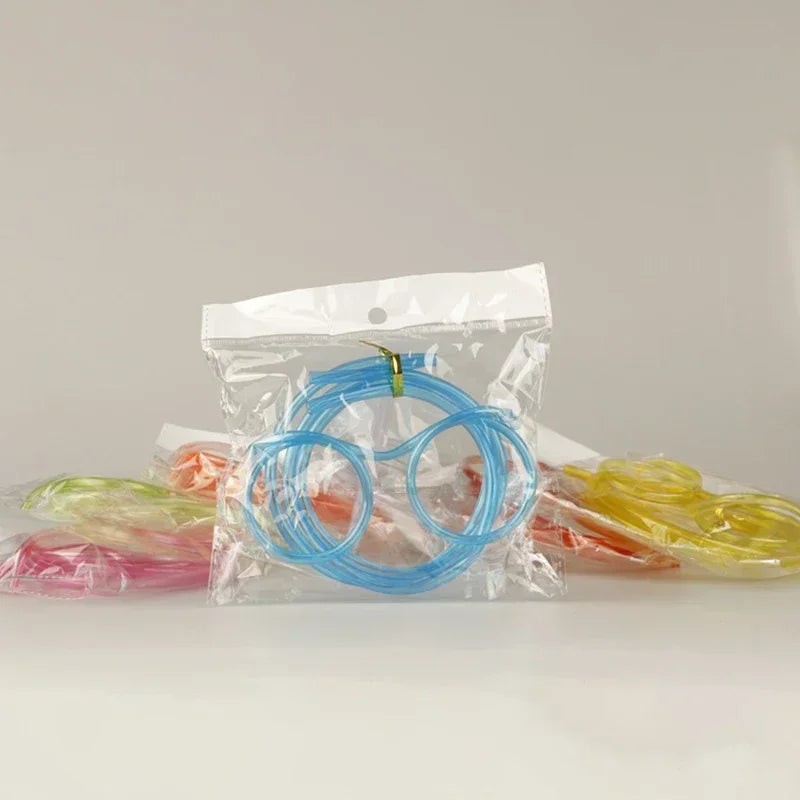 Funny Straw Glasses Novelty Drinking Straw Specs Kids Gift