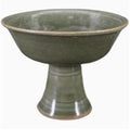 Celadon Phoenix High‐Footed Bowl – Antique‐Style Porcelain Ornament
