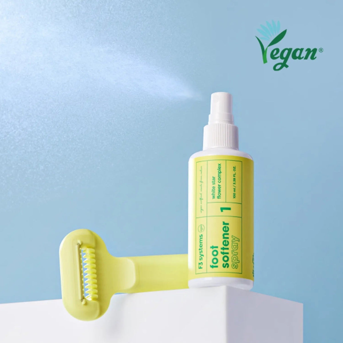 F3 Pefect Foot Peeling Kit (Foot Softener Spray + Foot File) 韓國足部去角質套裝(足部柔軟噴霧100ml + 刮刀)