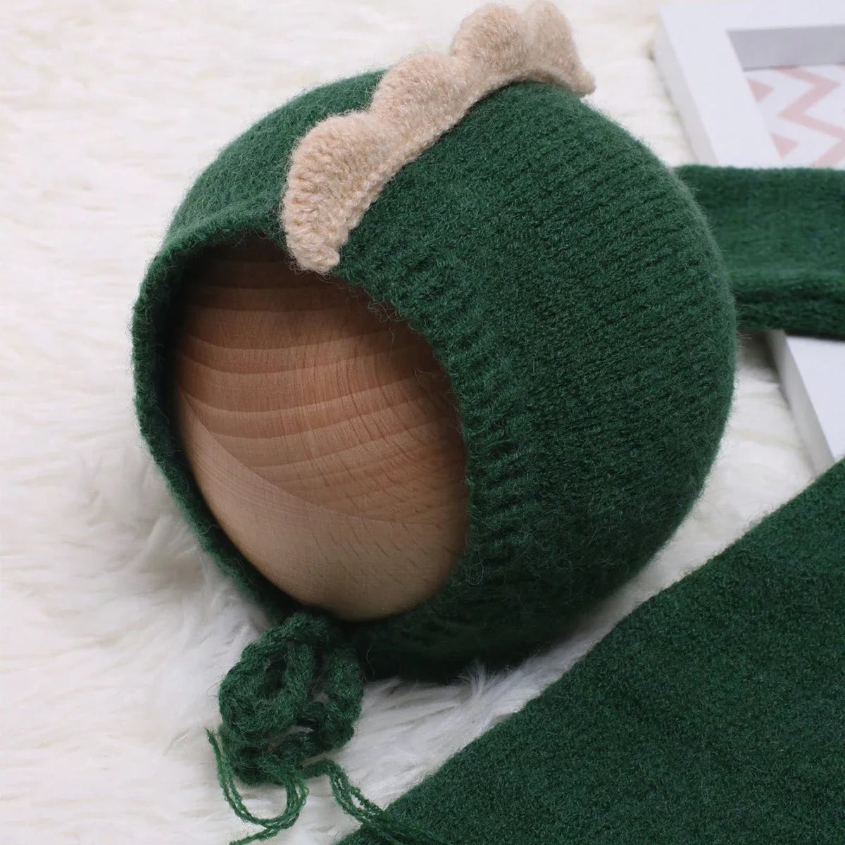 Ylsteed Knitted Newborn Dinosaur Outfit for Photo Shoot Baby Boy Photography Clothes Cute Animal Design Jumpsuit