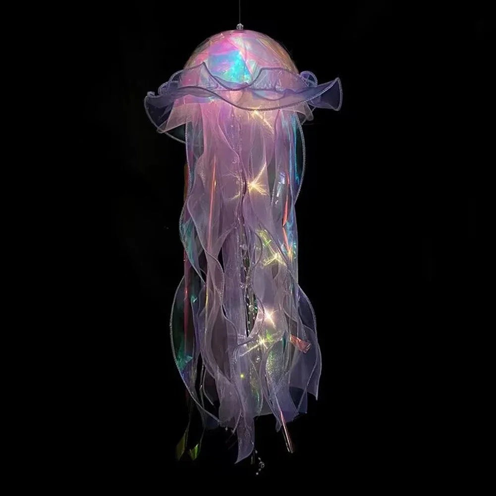 DIY Jellyfish Lantern Hanging Lamp Mermaid Party Decor