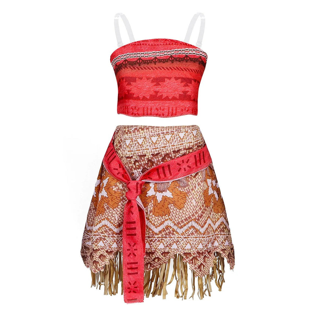 Polynesian Island Princess Costume Girls Two Piece Dress Up