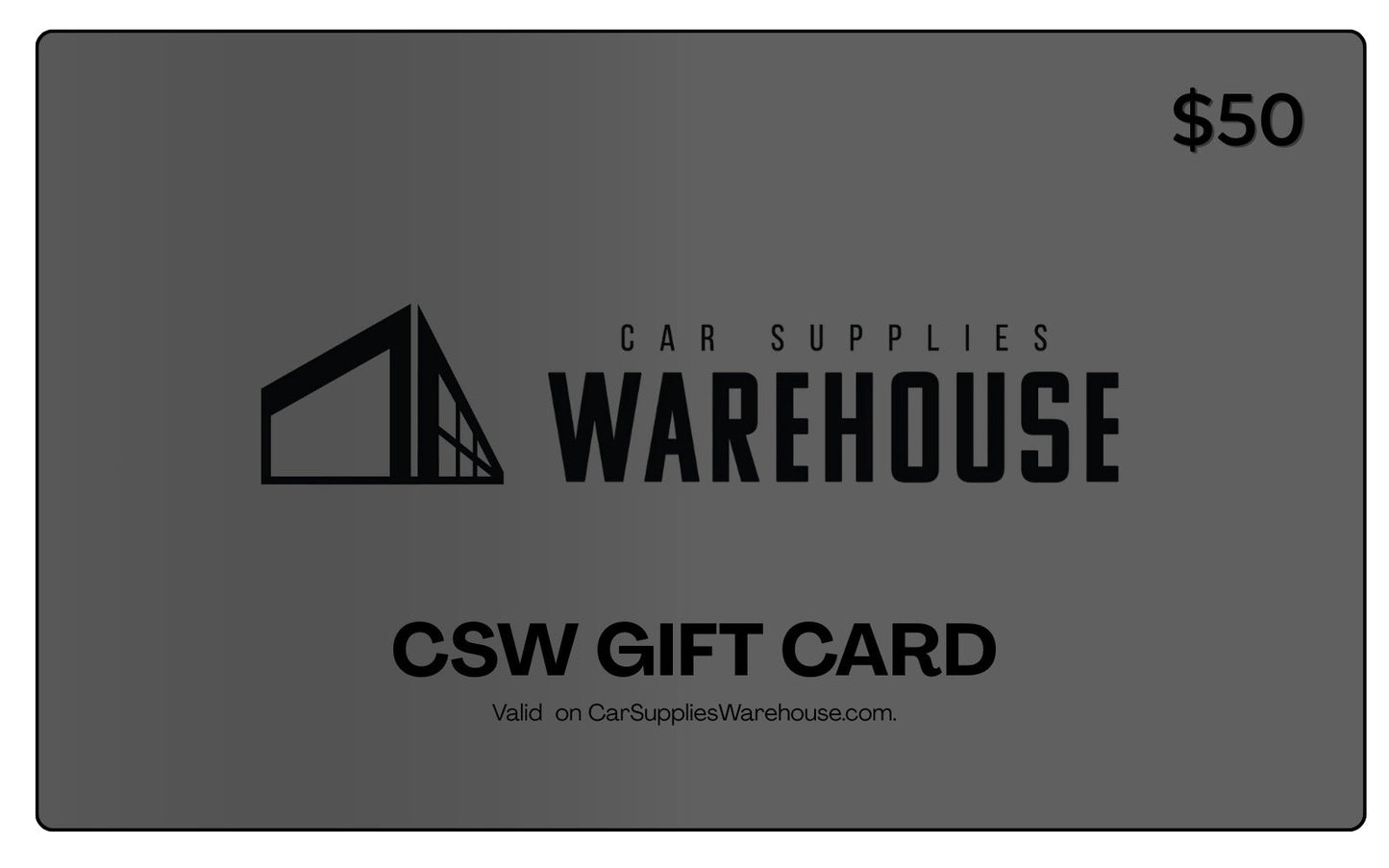 Car Supplies Warehouse Gift Card