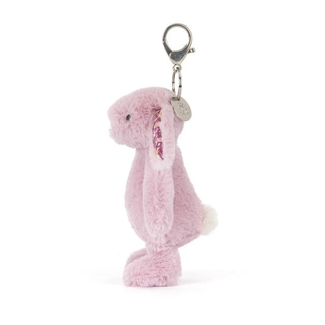 Jellycat Thistlepop Blossom Bunny Bag Charm 紫色碎花賓尼兔鑰匙扣