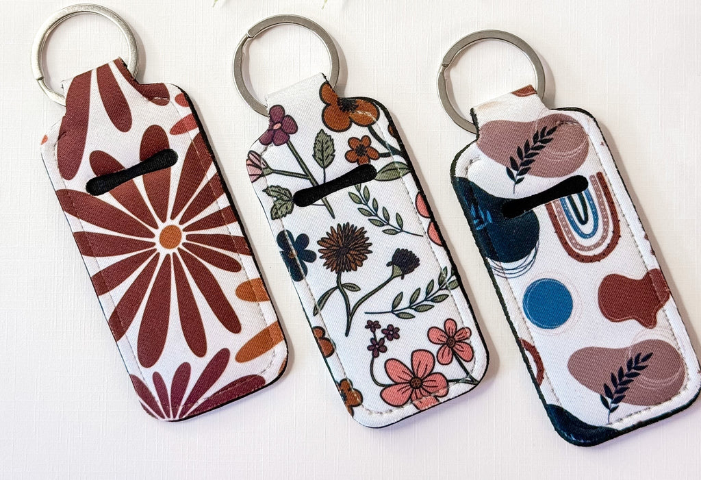 Chapstick Holder Keychains