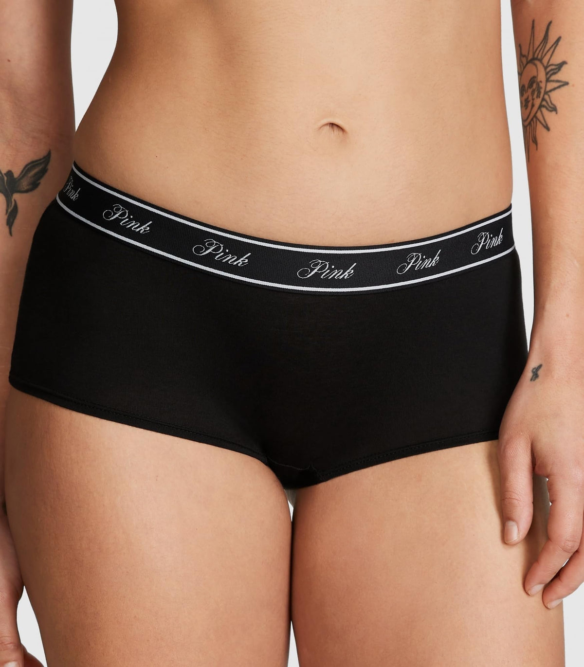 Victoria's Secret PINK Cotton Logo Boyshort Panty Pack, Panties Women's, Fall Basic Pack, M