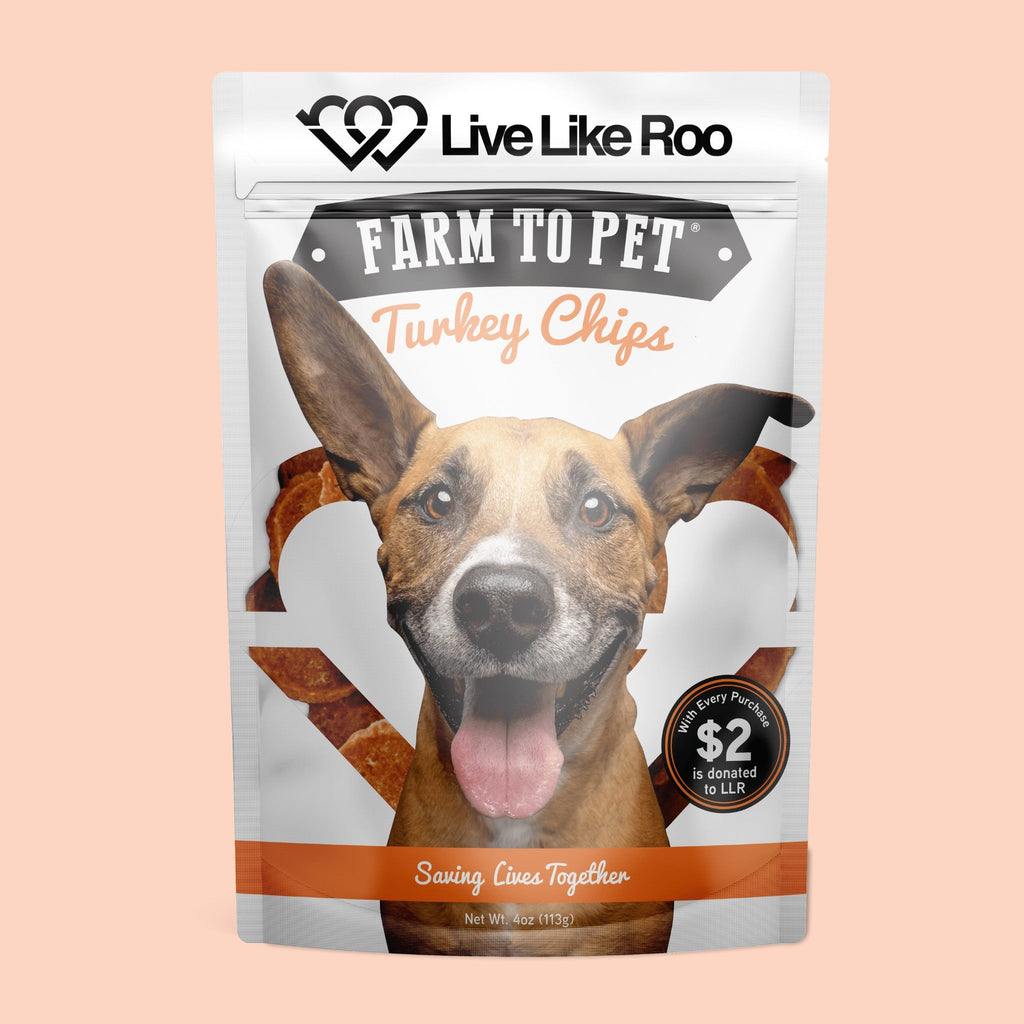 Live Like Roo Turkey Chips for Dogs | Dog Treats That Give Back