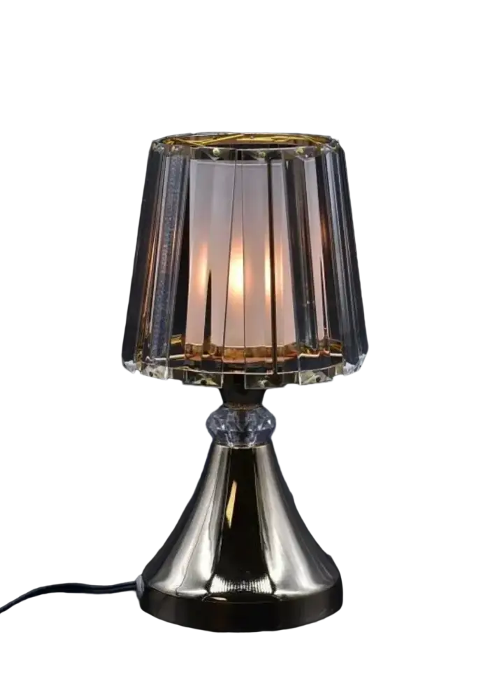 Golden Crystal Lamp Aroma Warmer PLUS 3 Pack Replacement Bulbs