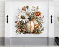 Pumpkin Stove Cover | Fall Floral Wooden Noodle Board | Farmhouse Autumn Kitchen Decor