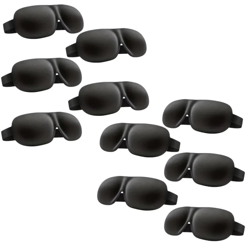 3D Contoured Sleep Mask 100% Light Blocking Eye Mask Ultra-Soft Skin-Friendly Material Breathable Eye Cover For Rest Travel Yoga