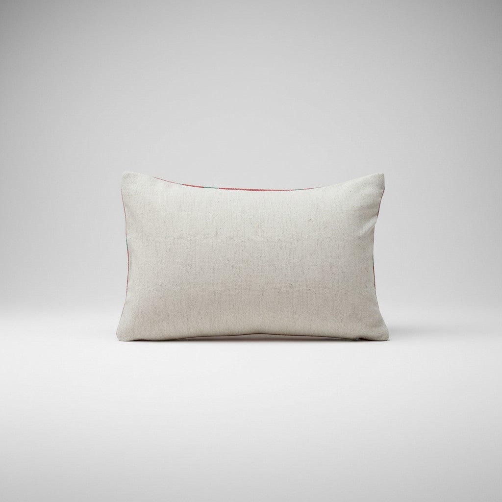 "Don't Get Your Tinsel In A Tangle" with Polka Dots Pattern Cotton Lumbar Pillow